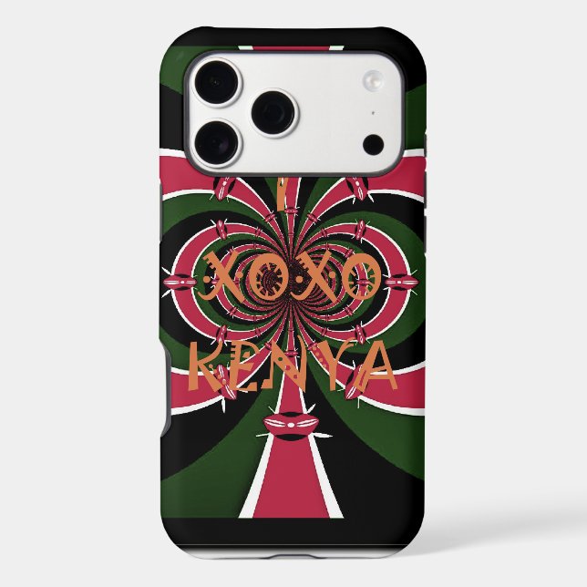Kenyan Travel Gift – Hugs & Kisses Design Case-Mate iPhone Case (Back)