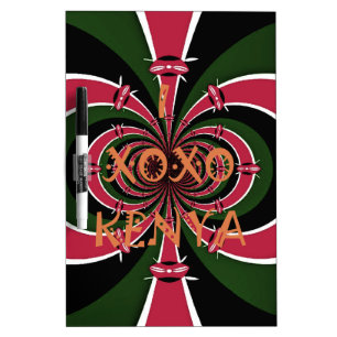 Kenyan Travel Gift – Hugs & Kisses Design Dry-Erase Board