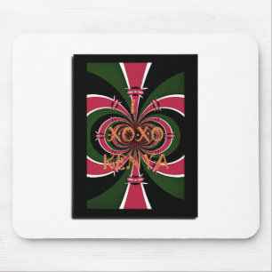 Kenyan Travel Gift – Hugs & Kisses Design Mouse Pad
