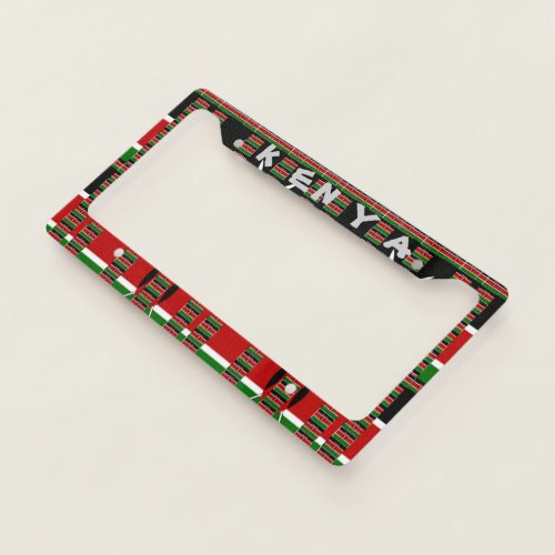 Kenyan Vision Have a Nice Day and a Better Night License Plate Frame