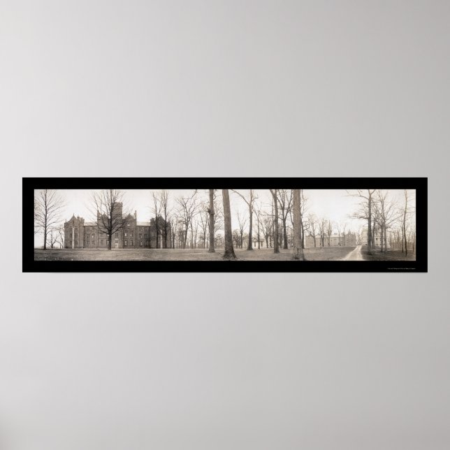 Kenyon College Gambier Photo 1910 Poster (Front)