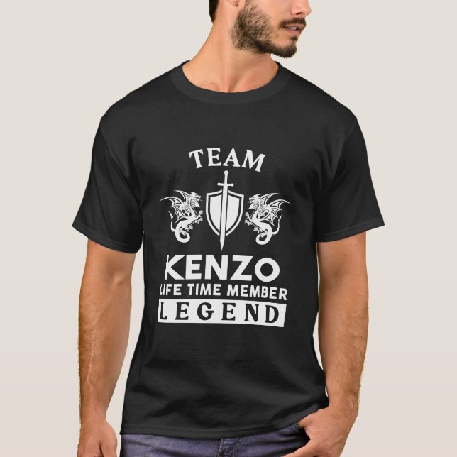 Kenzo Name T Shirt - Kenzo Legend Lifetime Member  (Front)