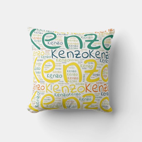 Kenzo Throw Pillow