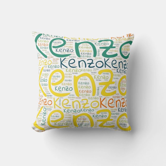 Kenzo Throw Pillow (Front)