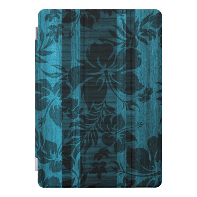 Keokea Beach Faux Wood Surfboard iPad Smart Cover (Front)