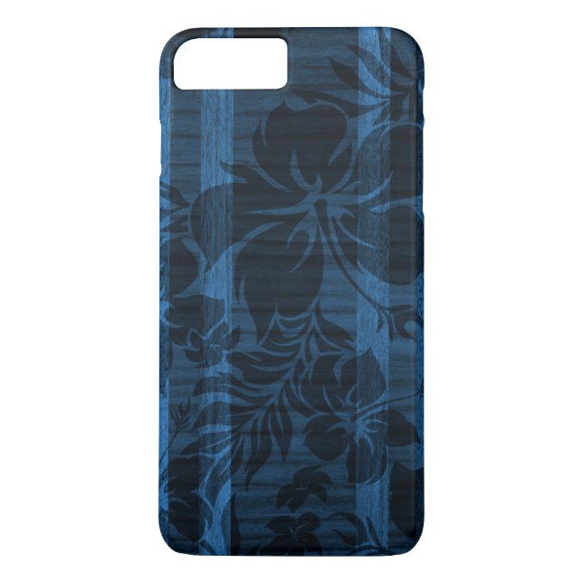 Keokea Beach Faux Wood Surfboard iPhone 7 case (Back)