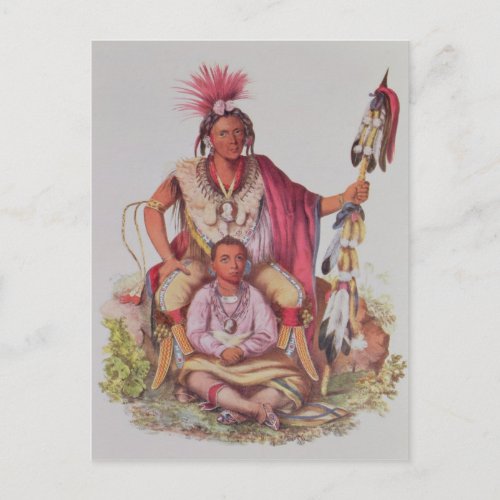 Keokuk or Watchful Fox Chief of the Sauks Postcard