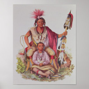 Keokuk or 'Watchful Fox', Chief of the Sauks Poster