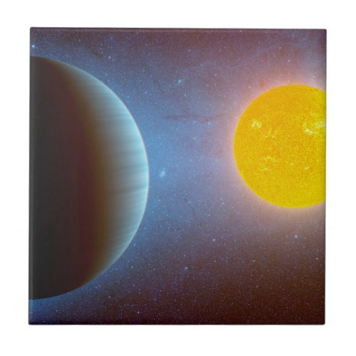 Kepler_10 Star System Ceramic Tile