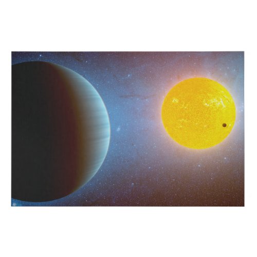 Kepler_10 Star System Faux Canvas Print