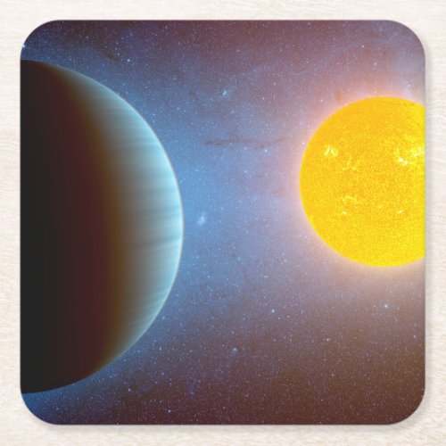 Kepler_10 Star System Square Paper Coaster