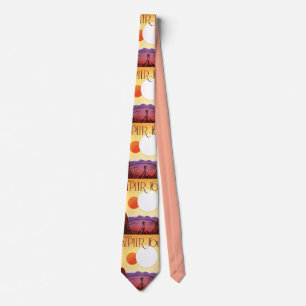 Kepler-16b: Binary Solar Sunset Fine Art Space Neck Tie