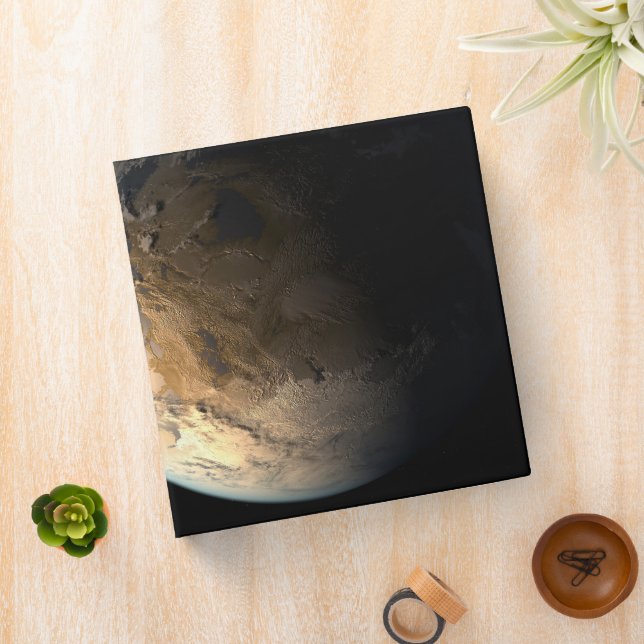 Kepler-186f Orbiting A Distant Star. 3 Ring Binder (In Situ)