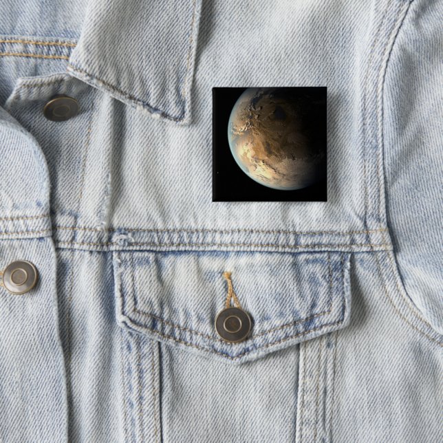 Kepler-186f Orbiting A Distant Star. Button (In Situ)