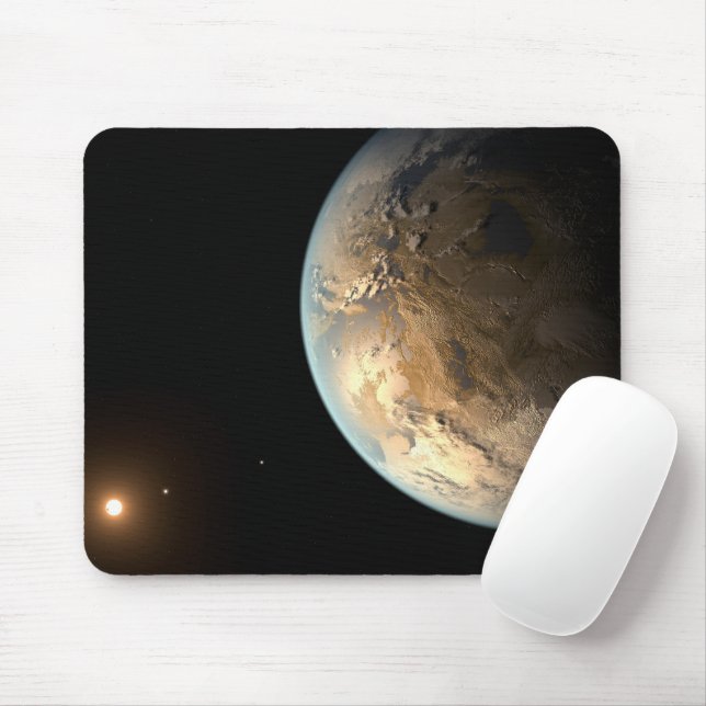 Kepler-186f Orbiting A Distant Star. Mouse Pad (With Mouse)