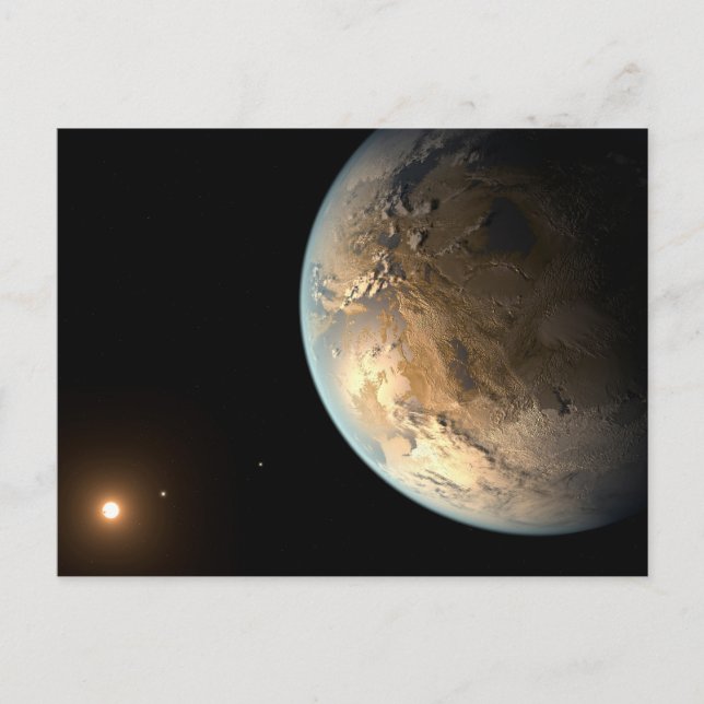 Kepler-186f Orbiting A Distant Star. Postcard (Front)