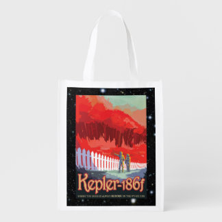 Kepler 186f Where the Grass is Alway Red Grocery Bag