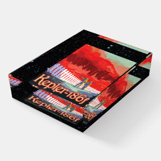 Kepler 186f Where the Grass is Alway Red Paperweight