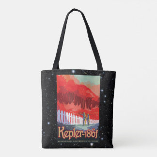 Kepler 186f Where the Grass is Alway Red Tote Bag