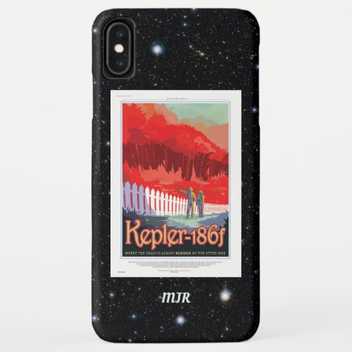 Kepler 186f Where the Grass is Alway Red vacation  iPhone XS Max Case