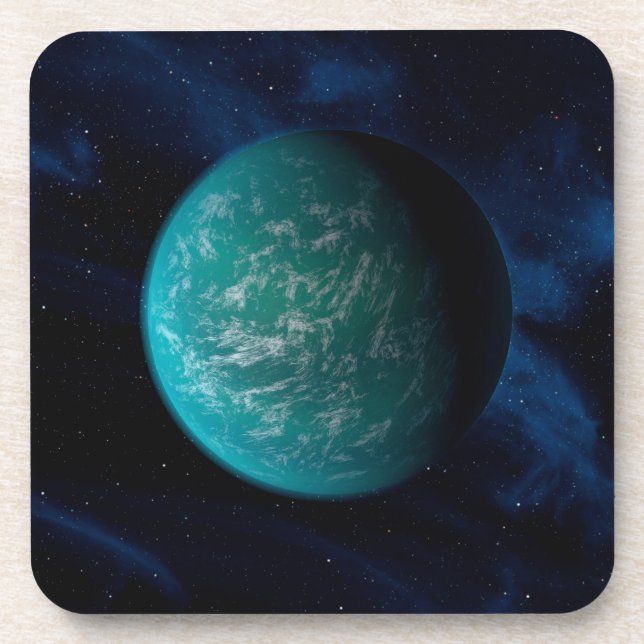 Kepler 22b, An Extrasolar Planet. Beverage Coaster (Front)