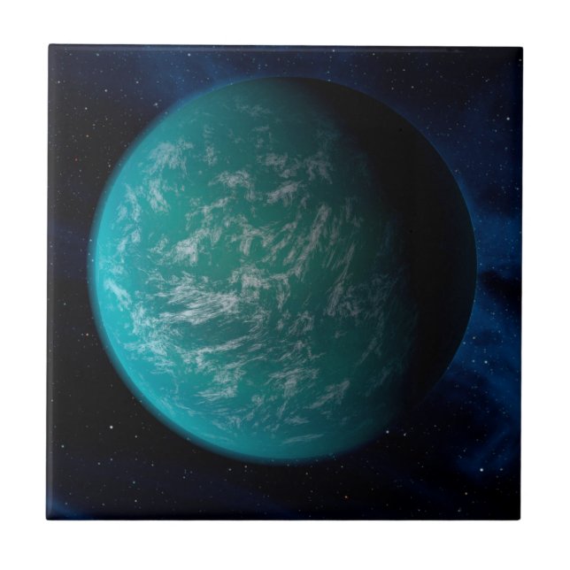 Kepler 22b, An Extrasolar Planet. Ceramic Tile (Front)