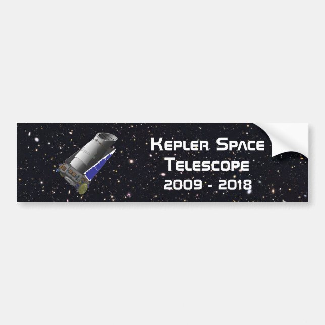 Kepler Space Telescope Bumper Sticker (Front)