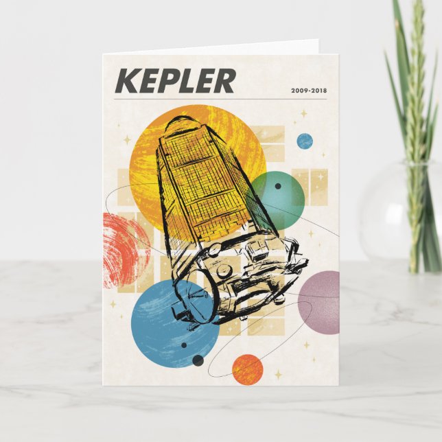 Kepler Space Telescope Poster. Card (Front)