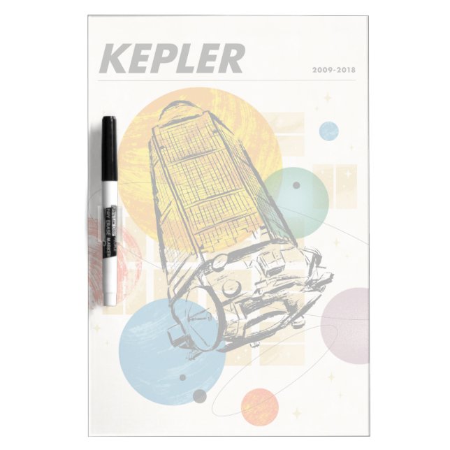 Kepler Space Telescope Poster. Dry Erase Board (Front)