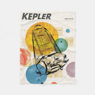 Kepler Space Telescope Poster. Fleece Blanket