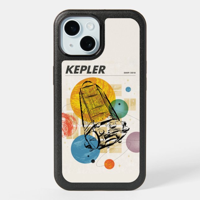 Kepler Space Telescope Poster. iPhone 15 Case (Back)