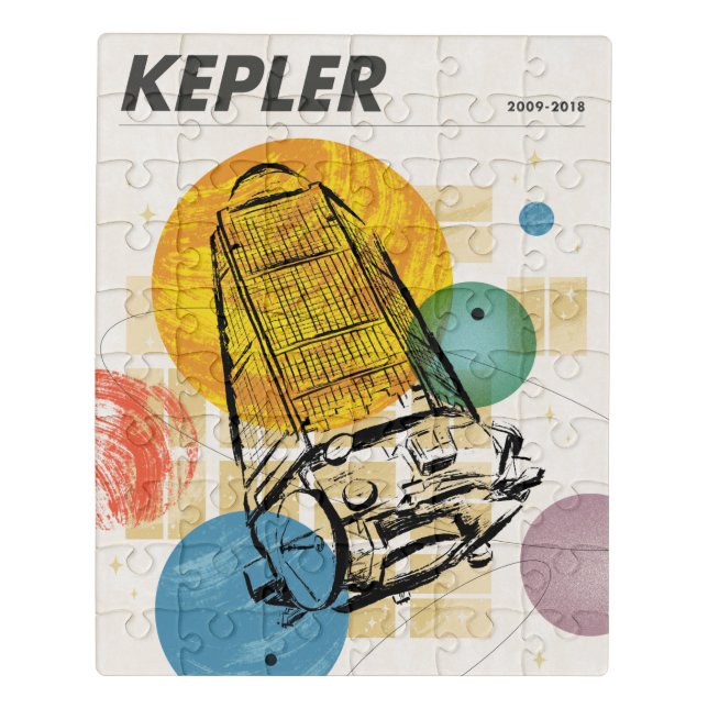 Kepler Space Telescope Poster. Jigsaw Puzzle (Puzzle Vertical)