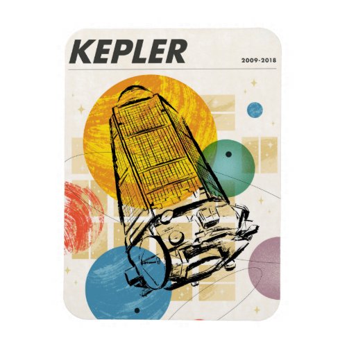 Kepler Space Telescope Poster Magnet