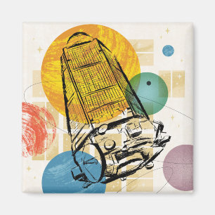 Kepler Space Telescope Poster. Magnet