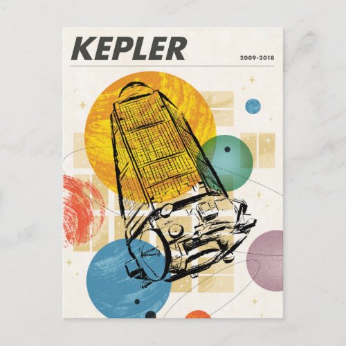 Kepler Space Telescope Poster Postcard