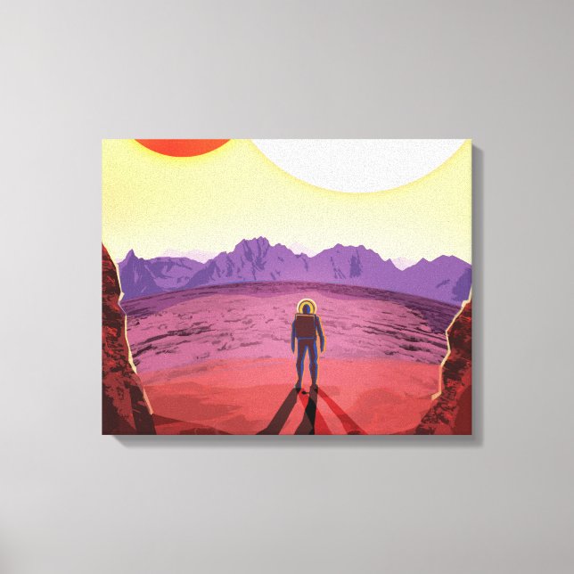 Kepler Space Travel Destination Planet Adventure Canvas Print (Front)