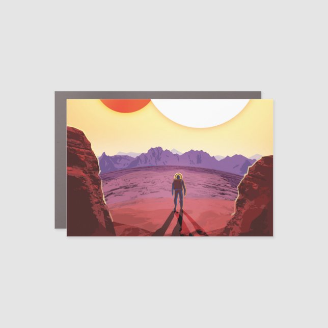 Kepler Space Travel Destination Planet Adventure Car Magnet (Front)