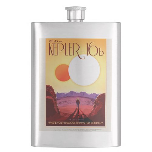 Kepler Space Travel Destination Planet Adventure Flask