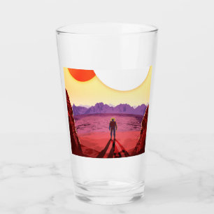 Kepler Space Travel Destination Planet Adventure Glass