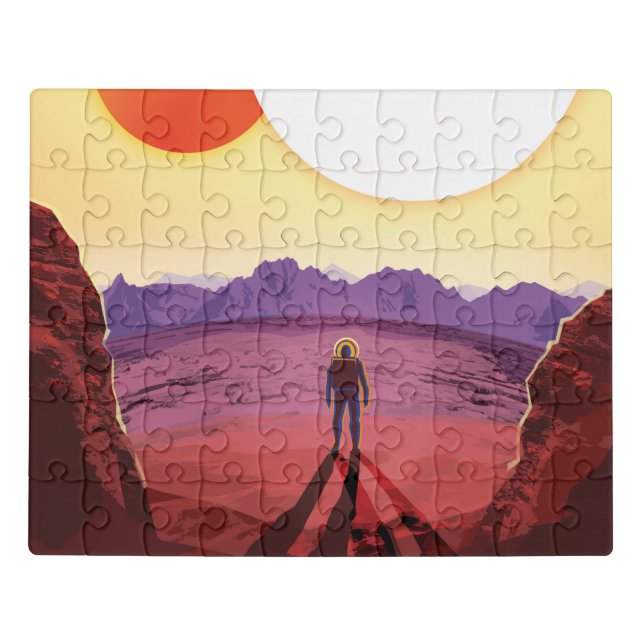Kepler Space Travel Destination Planet Adventure Jigsaw Puzzle (Puzzle Horizontal)