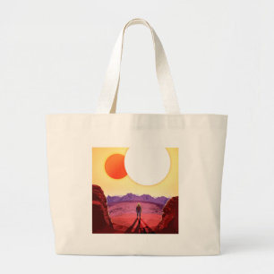 Kepler Space Travel Destination Planet Adventure Large Tote Bag