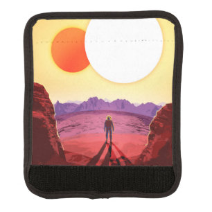 Kepler Space Travel Destination Planet Adventure Luggage Handle Wrap