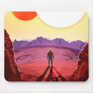 Kepler Space Travel Destination Planet Adventure Mouse Pad