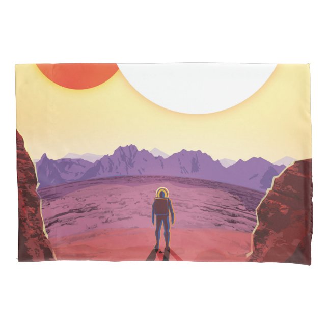 Kepler Space Travel Destination Planet Adventure Pillow Case (Front)
