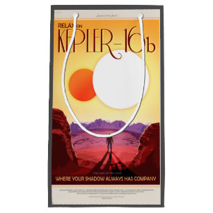 Kepler Space Travel Destination Planet Adventure Small Gift Bag