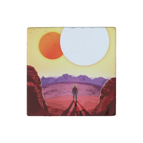 Kepler Space Travel Destination Planet Adventure Stone Magnet