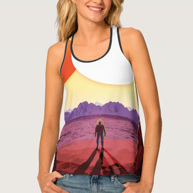 Kepler Space Travel Destination Planet Adventure Tank Top (Front)