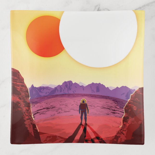 Kepler Space Travel Destination Planet Adventure Trinket Tray (Front)