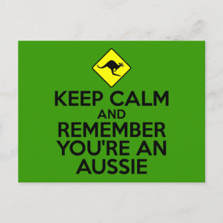 Kepp calm parody postcard