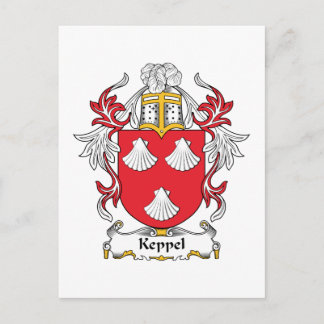 Keppel Family Crest Postcard